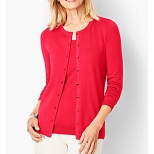 Cielo salmon colored button down cardigan